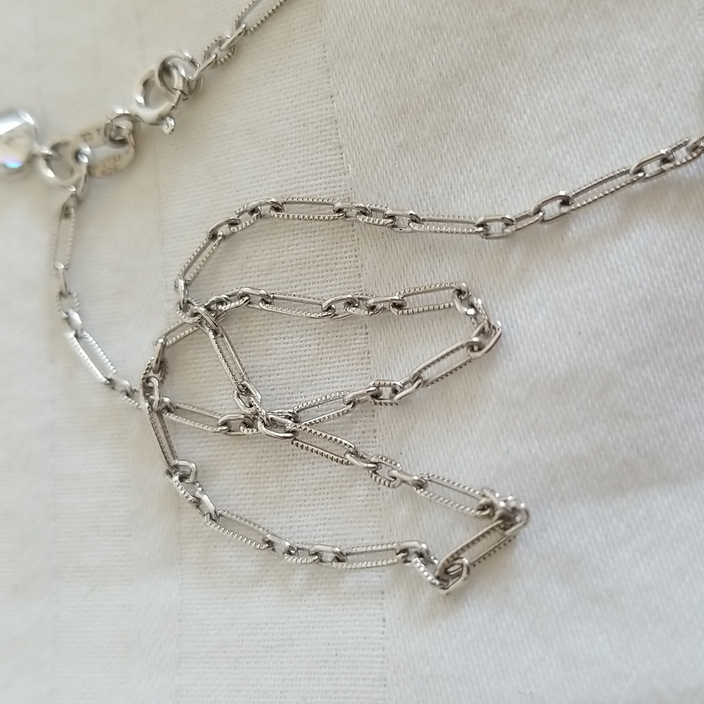 Sterling Silver Diamond Cross Necklace - Picture 6 of 6